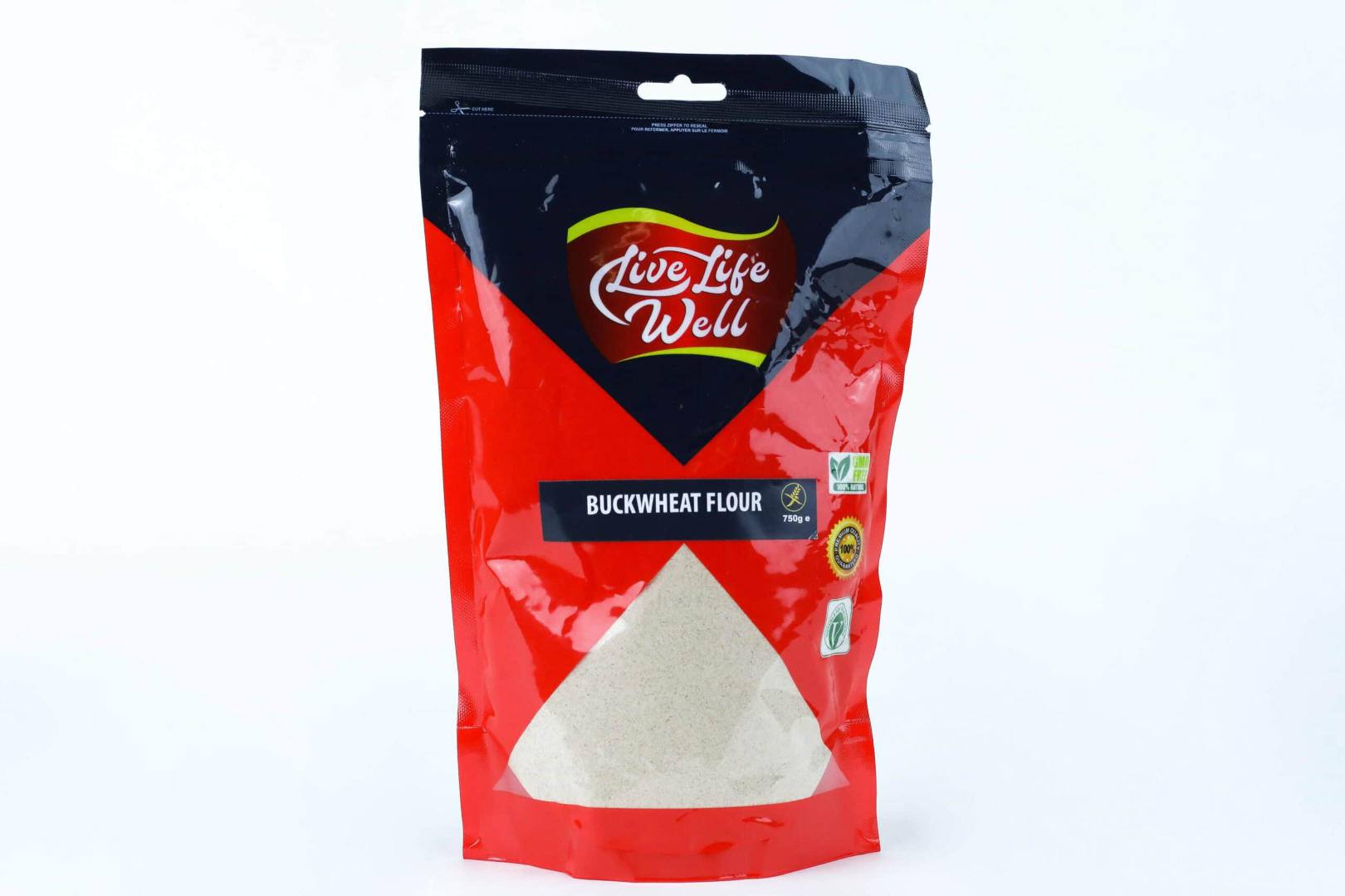 LIVE LIFE WGF BUCKWHEAT FLOUR 750ML